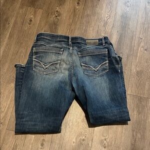 Buckle Men's Straight Jeans - Dark Blue